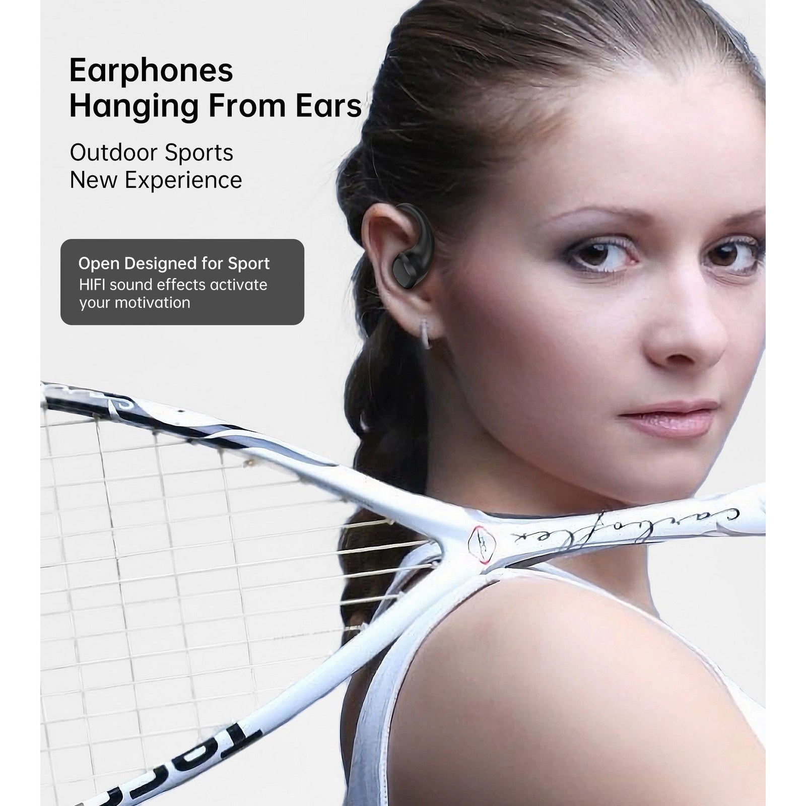 CHOETECH BH-T25 OWS Painless New Concept Bluetooth Earbuds V5.3 TWS Black