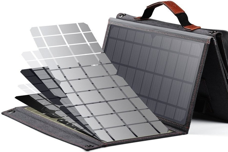 Choetech SC006 Solar Panel Portable Charger 40W 18V USB C Solar Panels Charger with USB C PD 30W