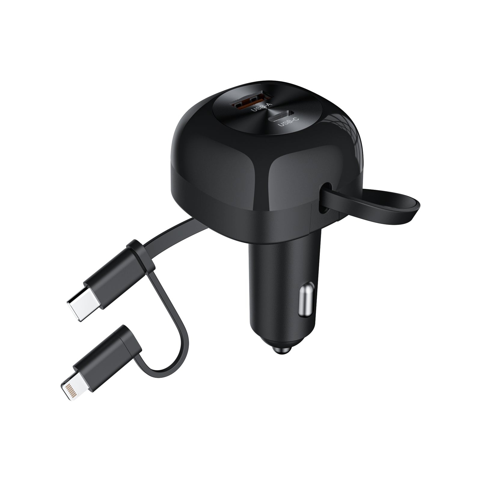 CHOETECH TC0036 PD45W USB-C+USB-A car charger with C+L Interface