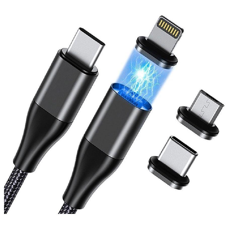 CHOETECH XCC-1034 60W C to C 1M Cable with 3 Replaceable Connecter