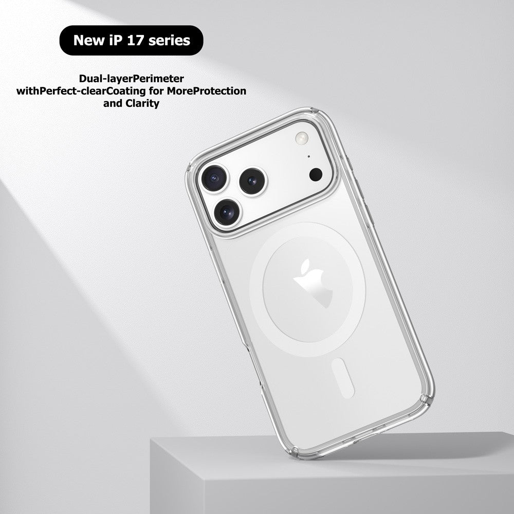 UTIA Ultimake Shockproof Transparent Case Cover With Magnetic Ring for iPhone 17