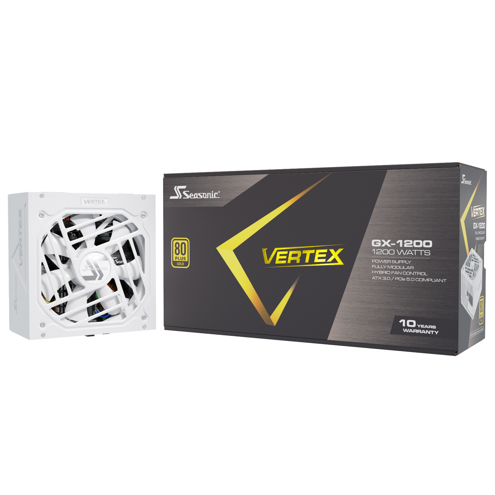 Seasonic VERTEX GX-1200 White 1200W ATX 3.0 Gold Modular PSU