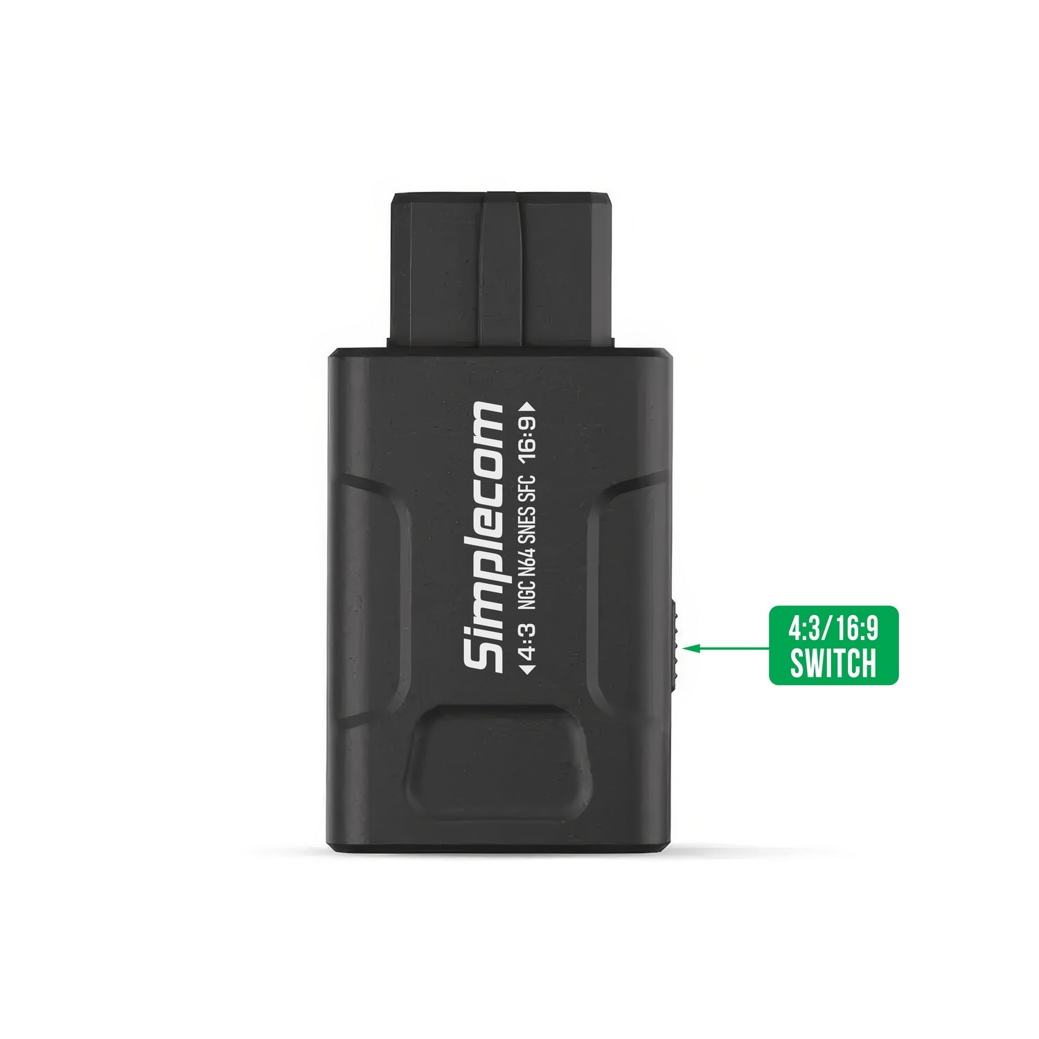 Simplecom CM461v2 HDMI Adapter Composite AV and S-Video to HDMI Converter for Nintendo NGC N64 SNES SFC