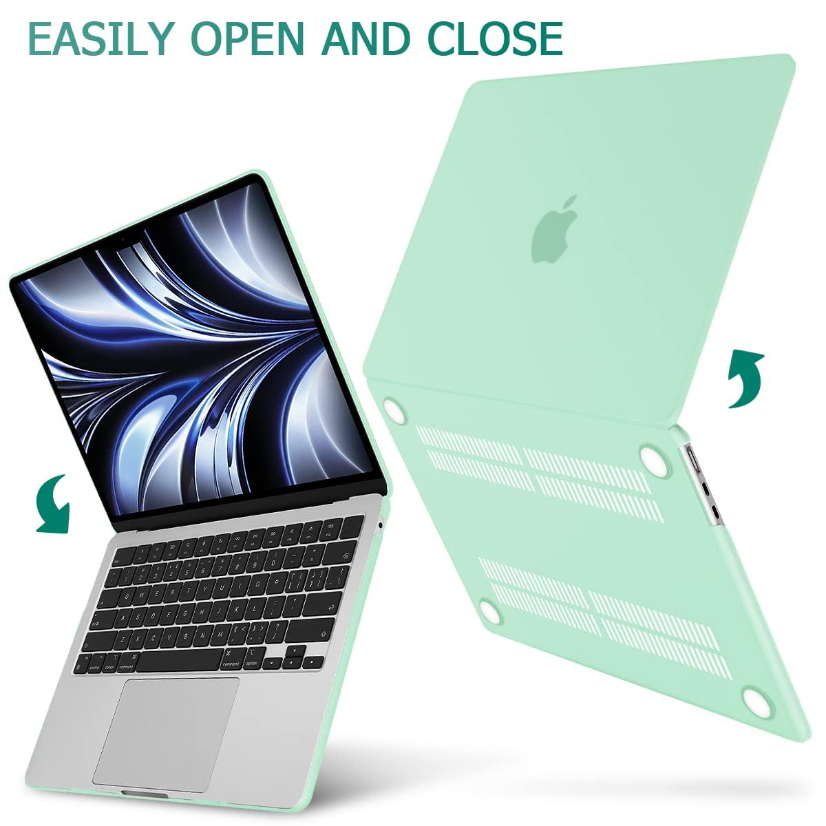 15 inch Air 2023 MacBook Air Matte Case A2941 M2 Chip Hard Shell Case Keyboard Cover Green