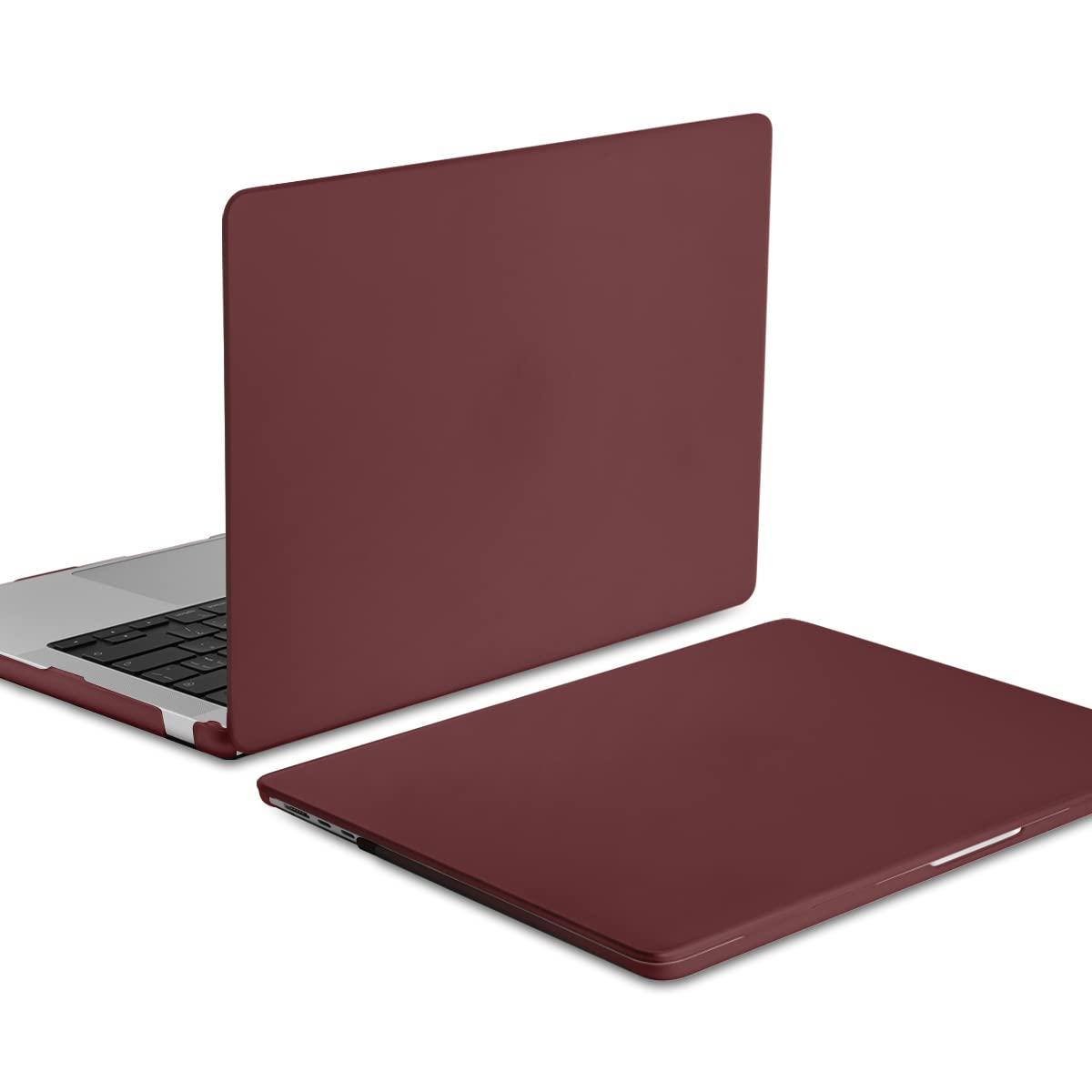 15 inch Air 2023 MacBook Air Matte Case A2941 M2 Chip Hard Shell Case Keyboard Cover Wine Red