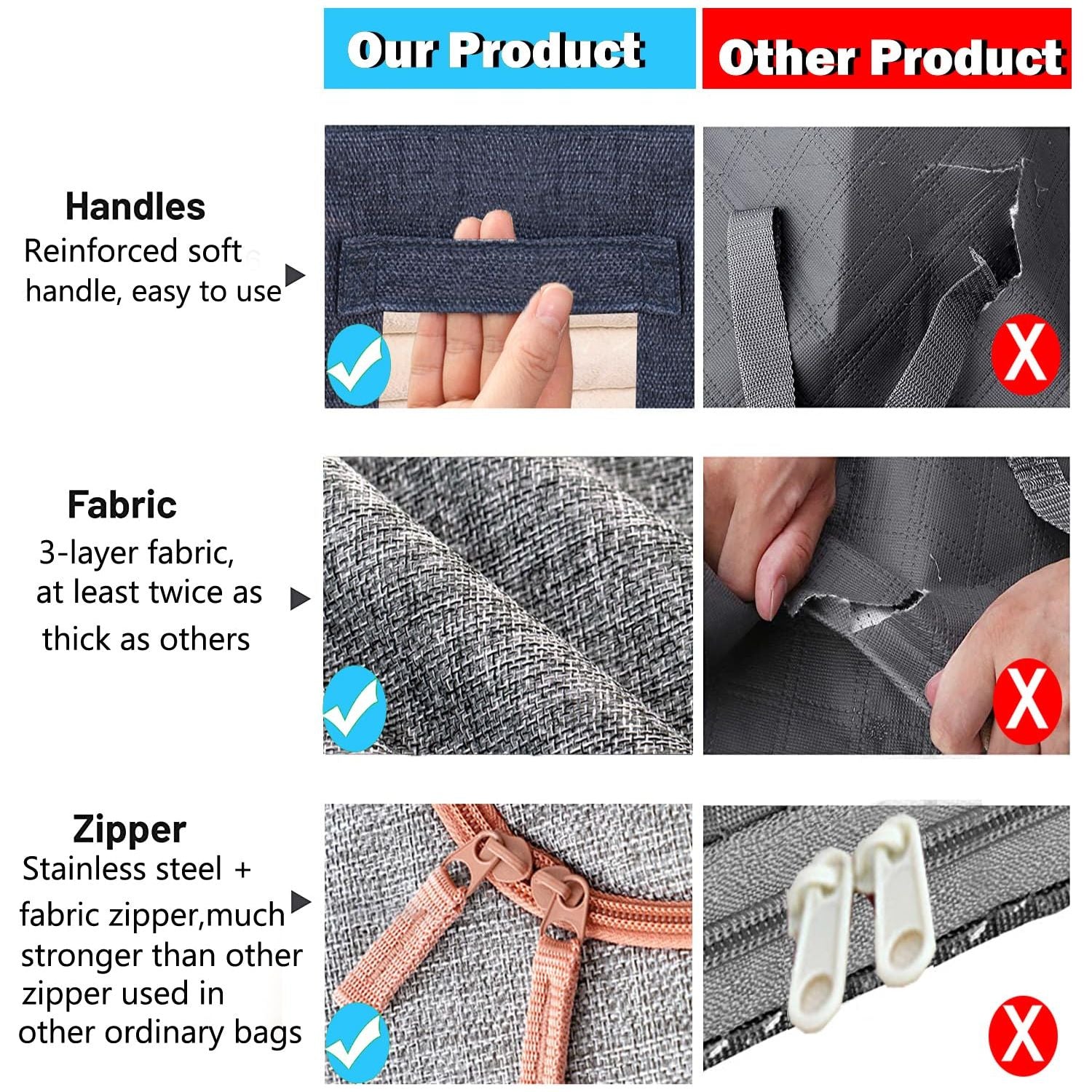 24L Cloth Storage Box Closet Organizer Storage Bags Clothes Storage Bags Wardrobe Organizer Idea Grey