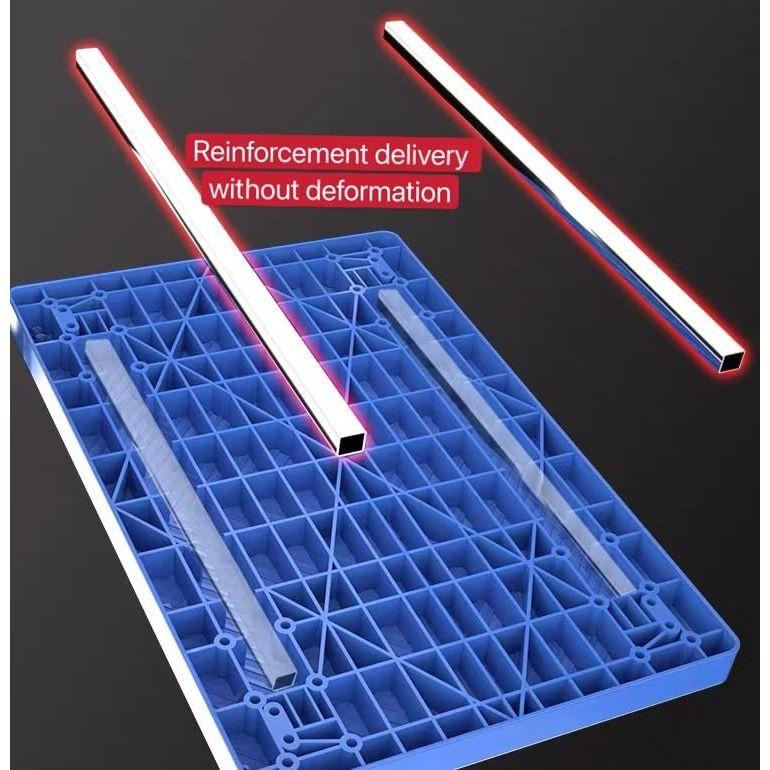 300kg Foldable Warehouse Platform Trolley Truck Dolly Platform Cart Swivel Wheels Moving Cart Flatbed