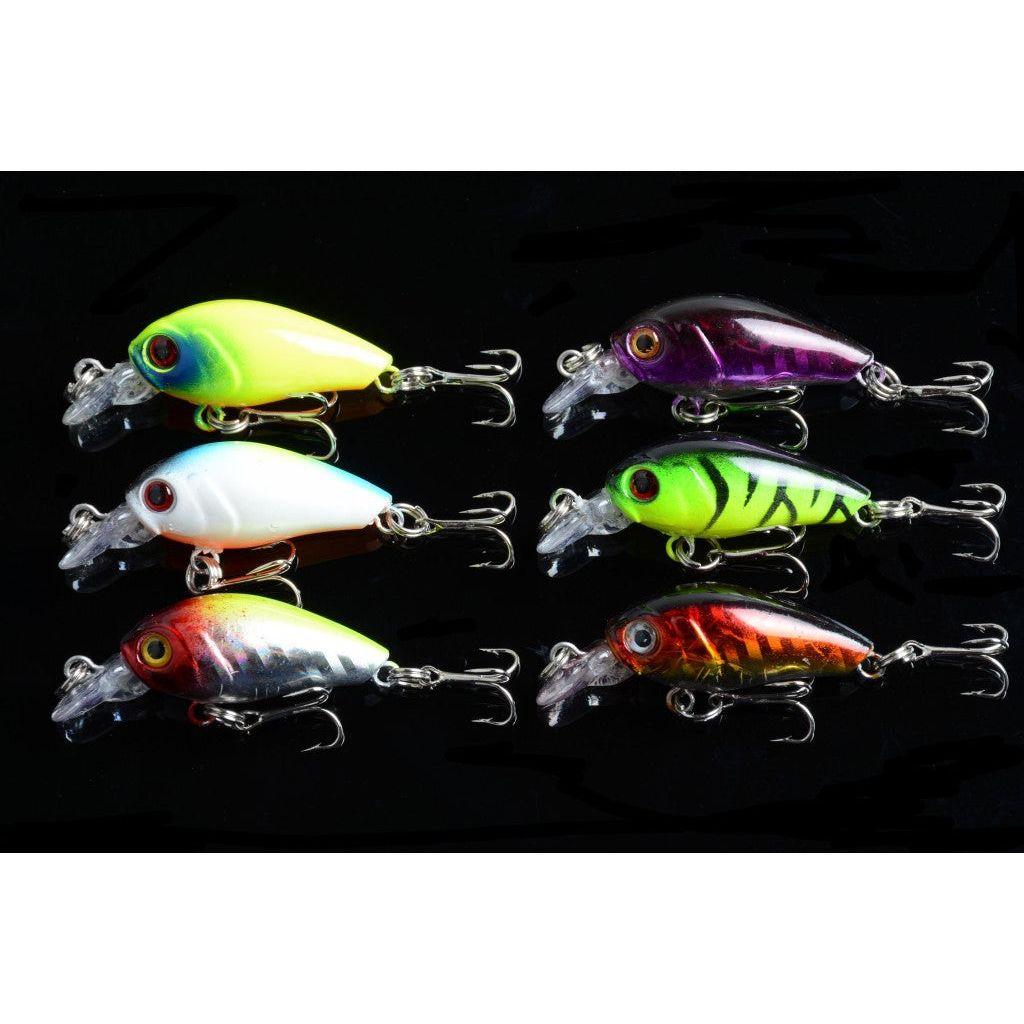6x 4.5cm Popper Crank Bait Fishing Lure Lures Surface Tackle Saltwater