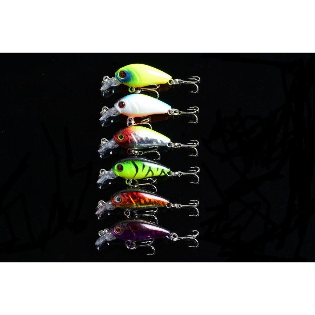 6x 4.5cm Popper Crank Bait Fishing Lure Lures Surface Tackle Saltwater