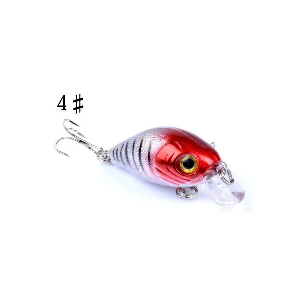 4x 5.5cm Popper Crank Bait Fishing Lure Lures Surface Tackle Saltwater