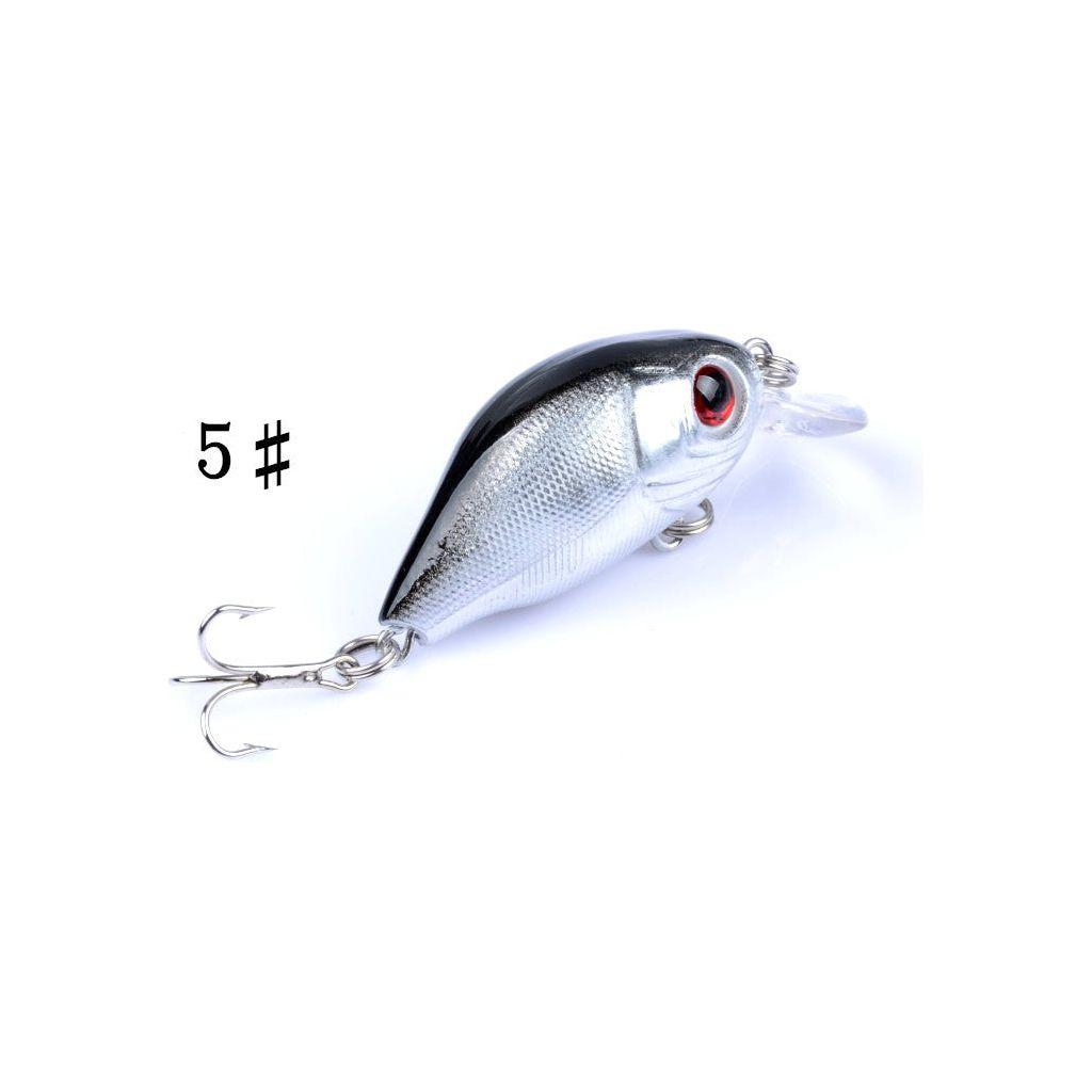 5x 5.5cm Popper Crank Bait Fishing Lure Lures Surface Tackle Saltwater