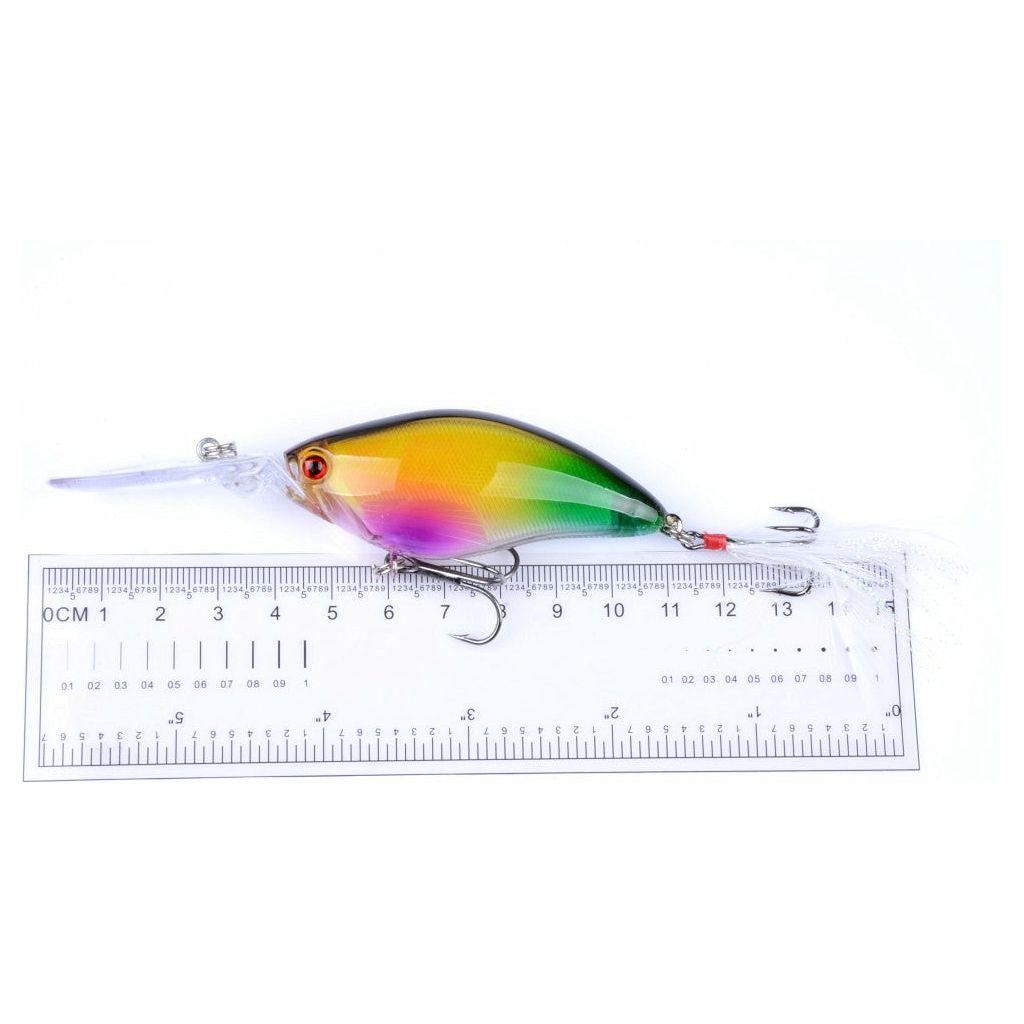 6x 11cm Popper Crank Bait Fishing Lure Lures Surface Tackle Saltwater