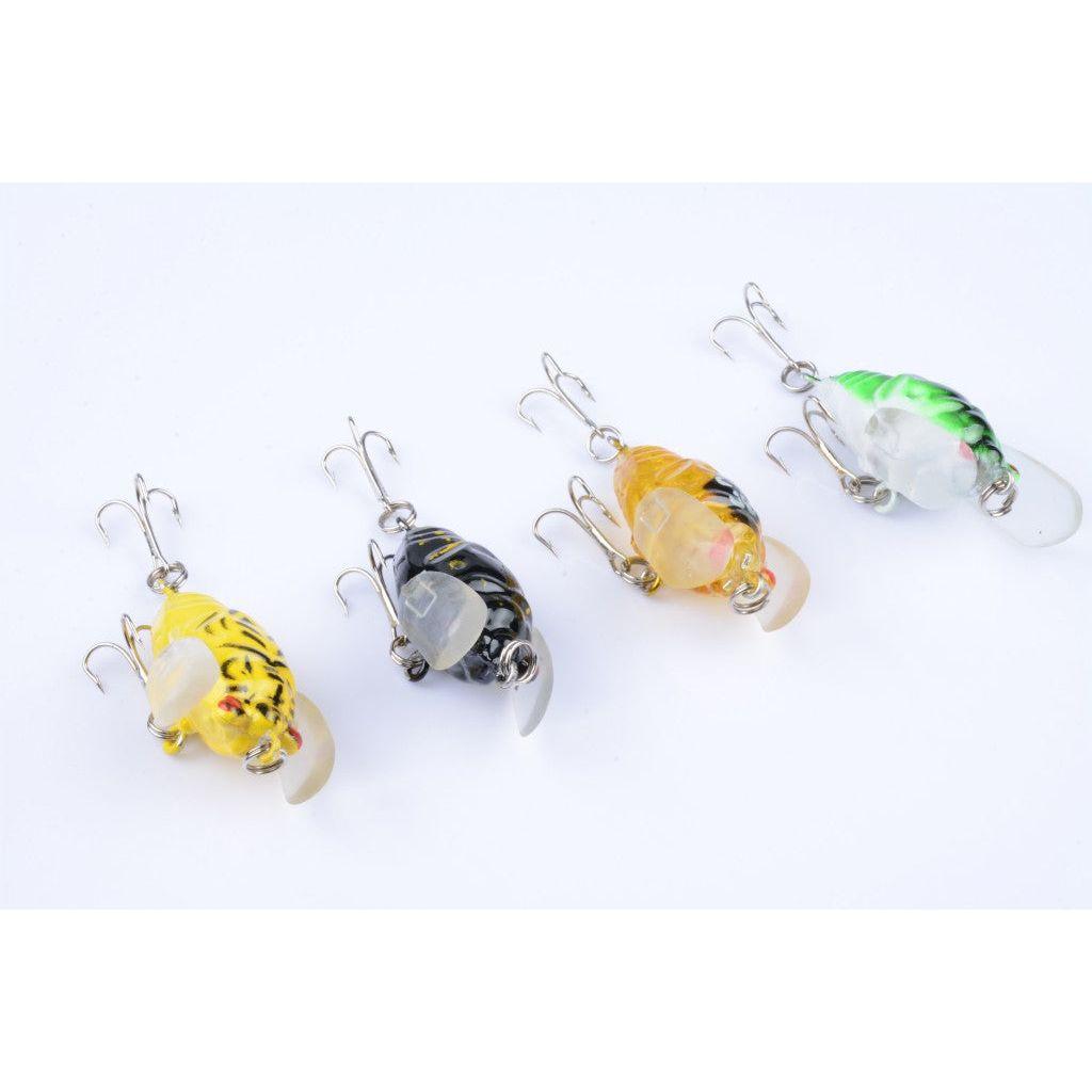 4x Popper Poppers 5cm Fishing Lure Lures Surface Tackle Fresh Saltwater