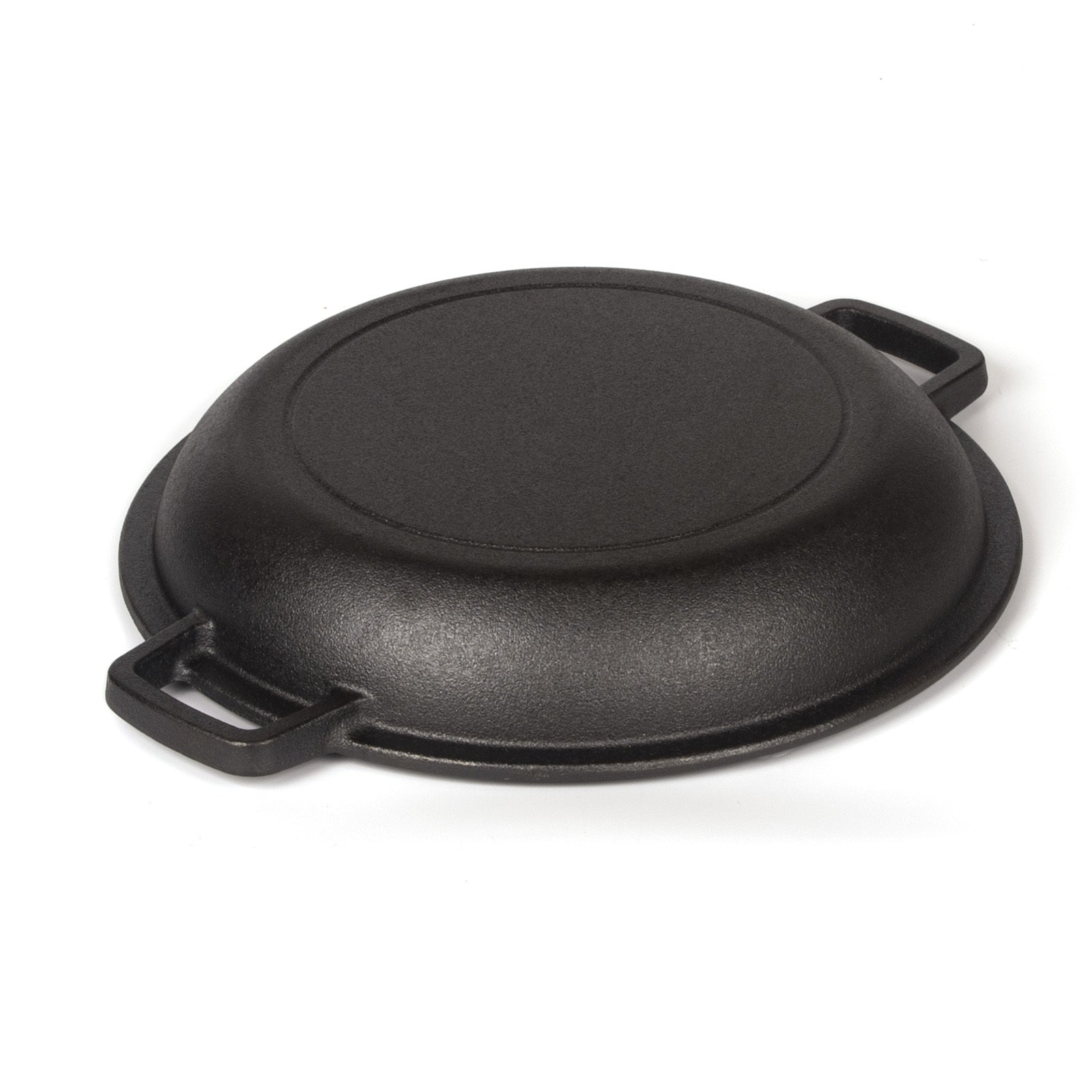 26cm 2-in-1 Cast Iron Dutch Oven & Skillet Set Pre-Seasoned Dual-Use Pot with Lid Fry Pan, Durable & Versatile Cookware
