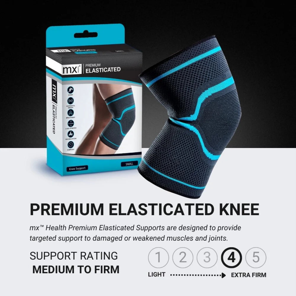 MX Health Premium Elasticated Knee Support - Small