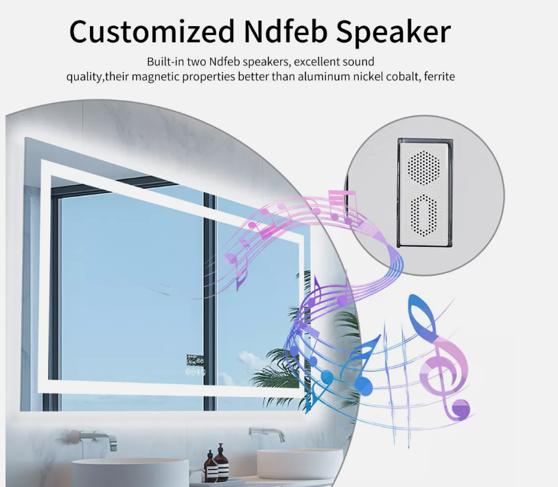 Interior Ave - 70 x 90cm Rectangle Frameless LED Bathroom Mirror – Bluetooth