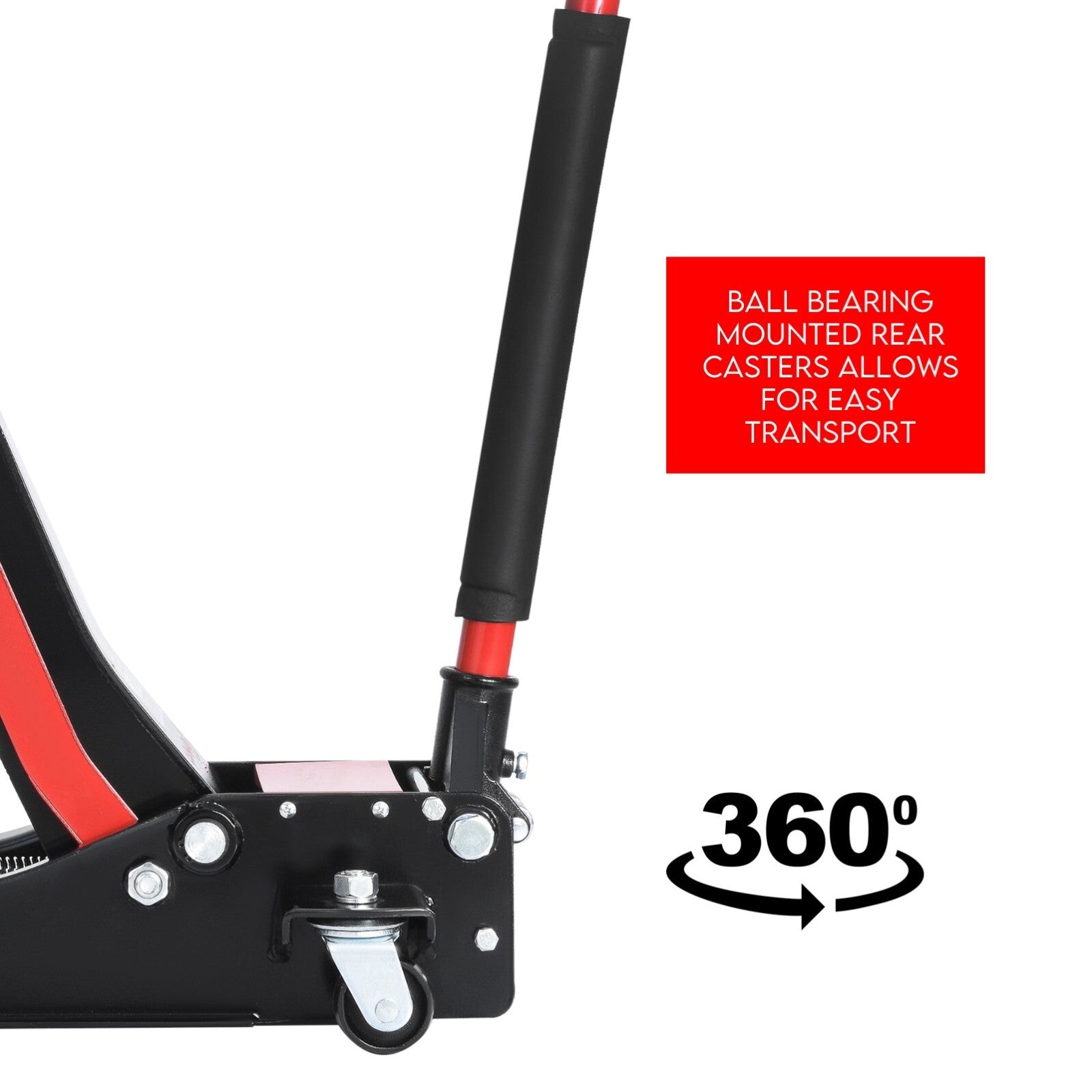 3 Ton Hydraulic Floor Jack 3T Trolley Low Profile Car Track Quick Lifting 75-500mm