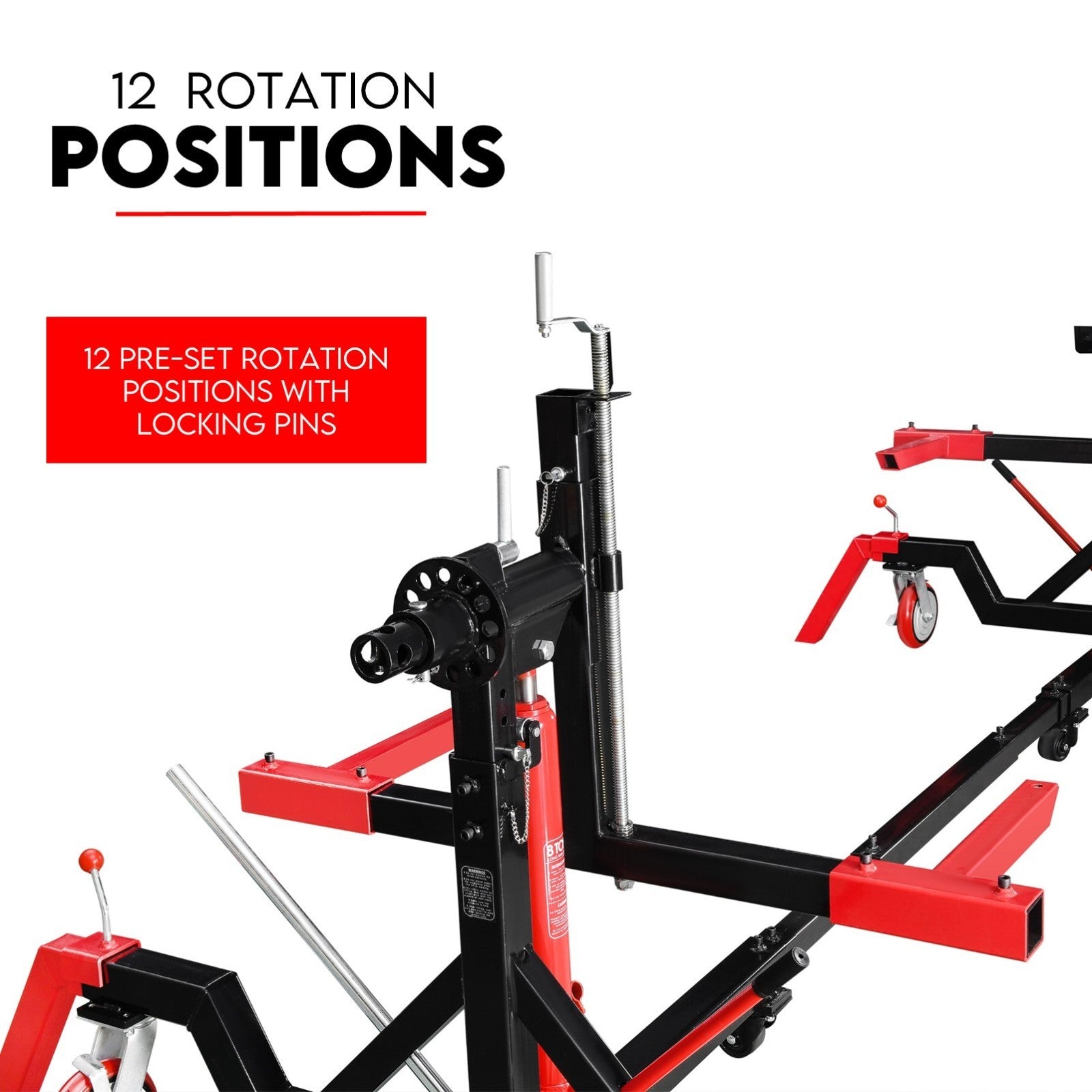 Car Rotisserie 4500LBS Gear Box Driver Rotation Auto Body Repair Restoration