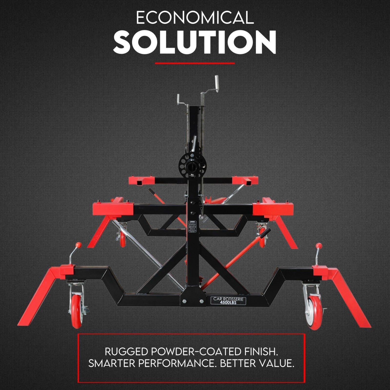 Car Rotisserie 4500LBS Gear Box Driver Rotation Auto Body Repair Restoration