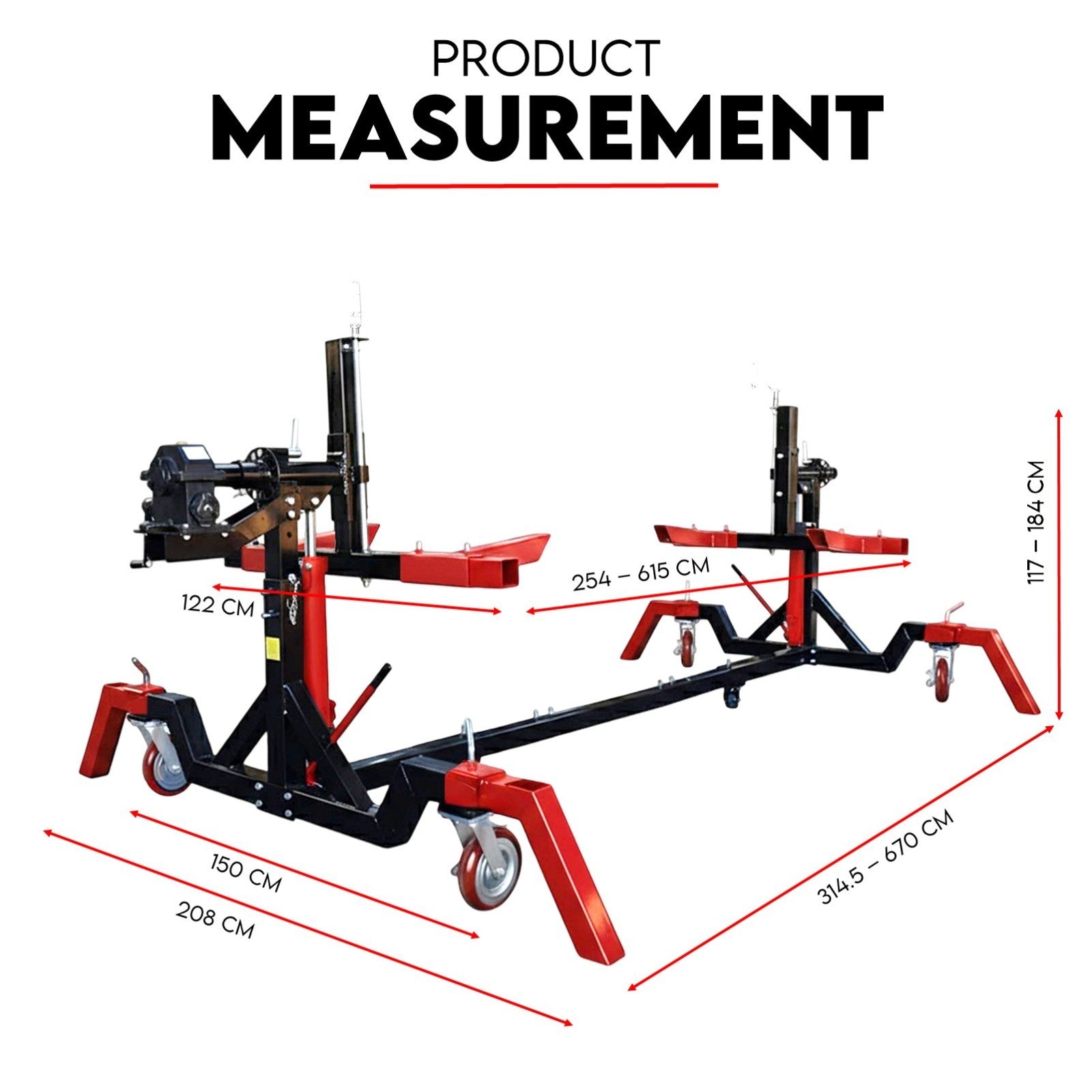 Car Rotisserie 4500LBS Gear Box Driver Rotation Auto Body Repair Restoration