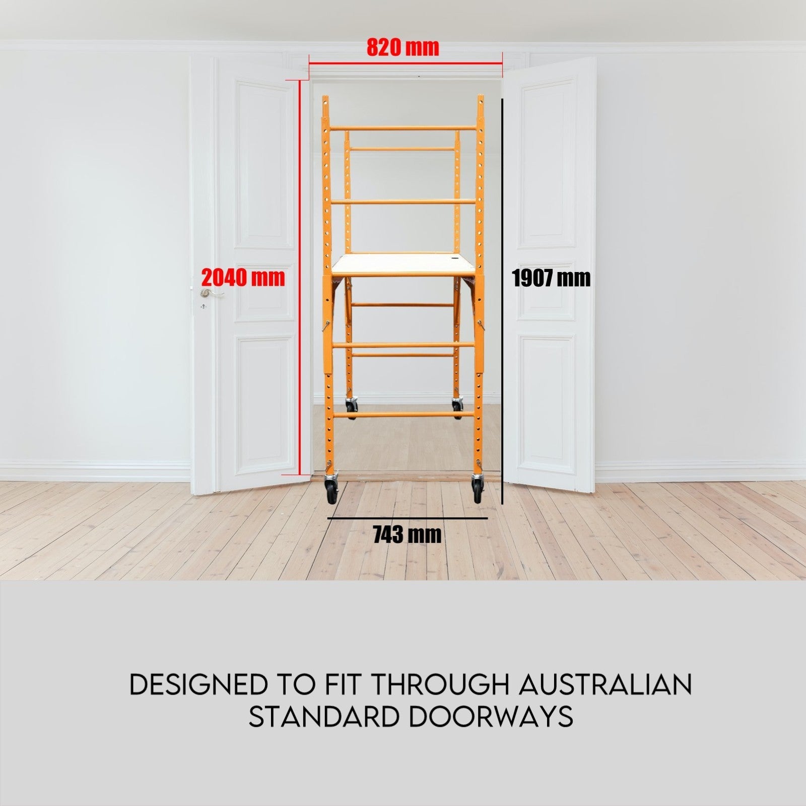 450kg Mobile Scaffold High Work Safety Platform Scaffolding Portable Ladder