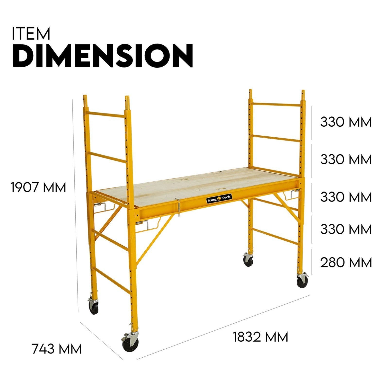 450kg Mobile Scaffold High Work Safety Platform Scaffolding Portable Ladder