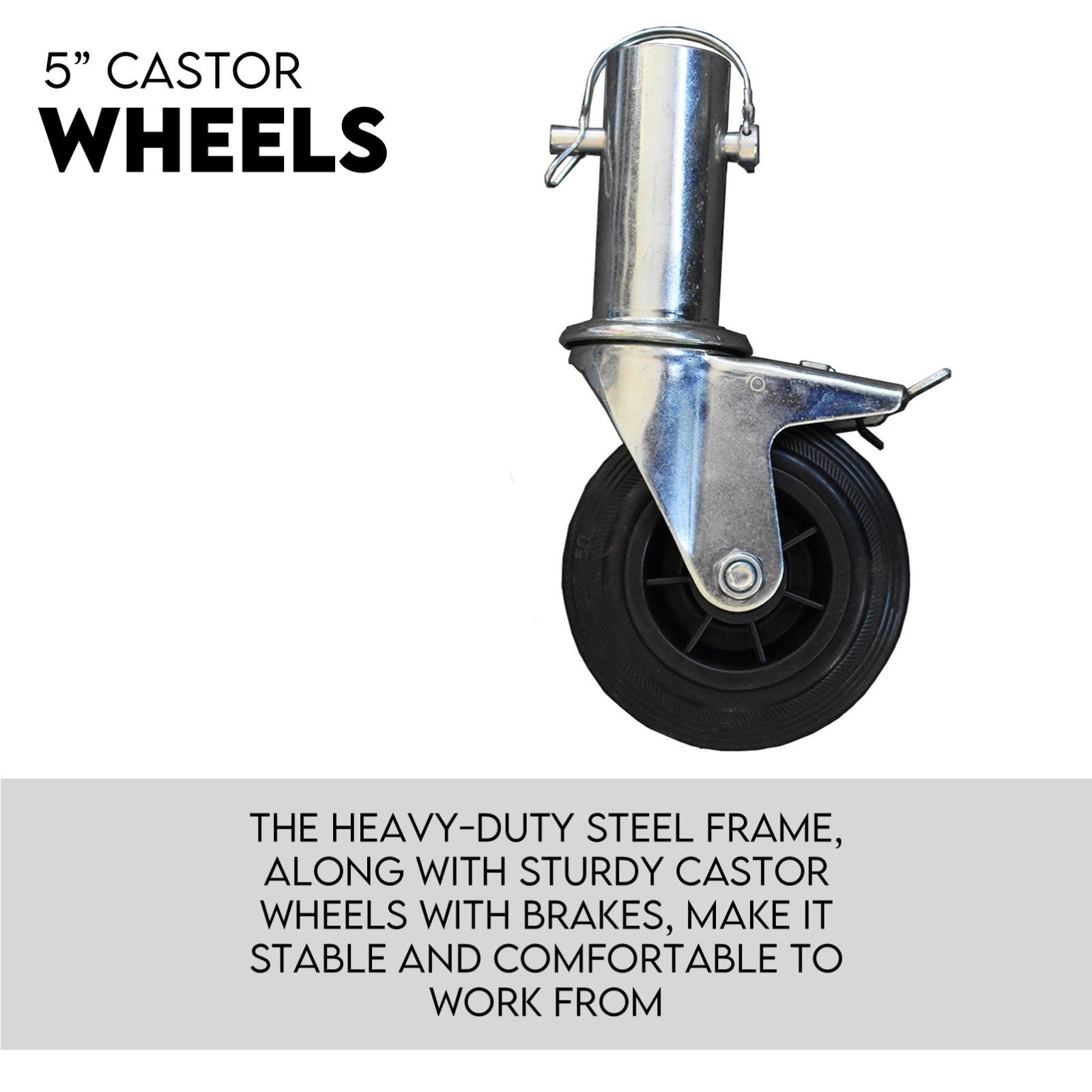 3M Mobile Scaffold Aluminium 225KG Capacity Portable Safety Platform