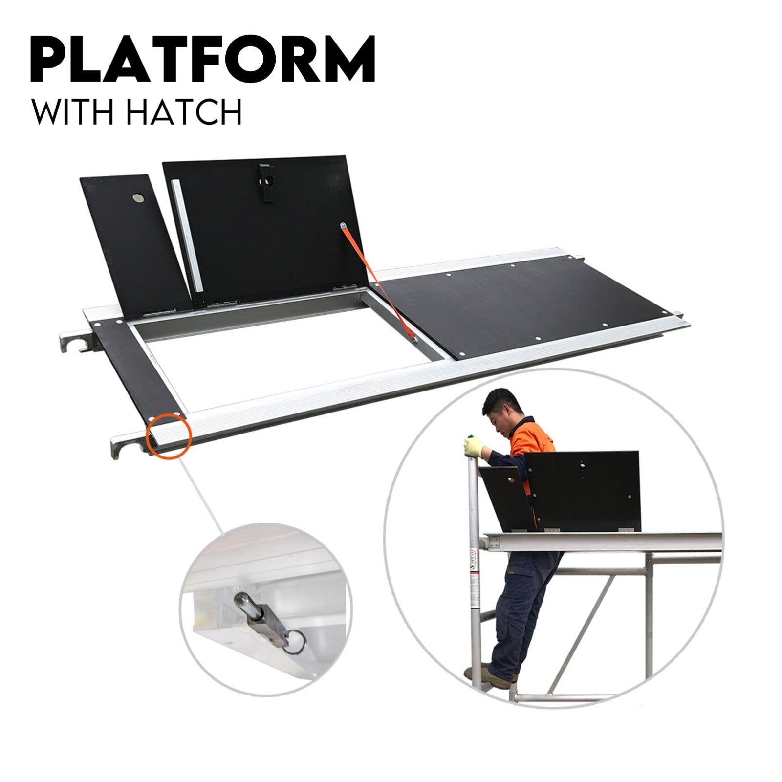 3M Mobile Scaffold Aluminium 225KG Capacity Portable Safety Platform