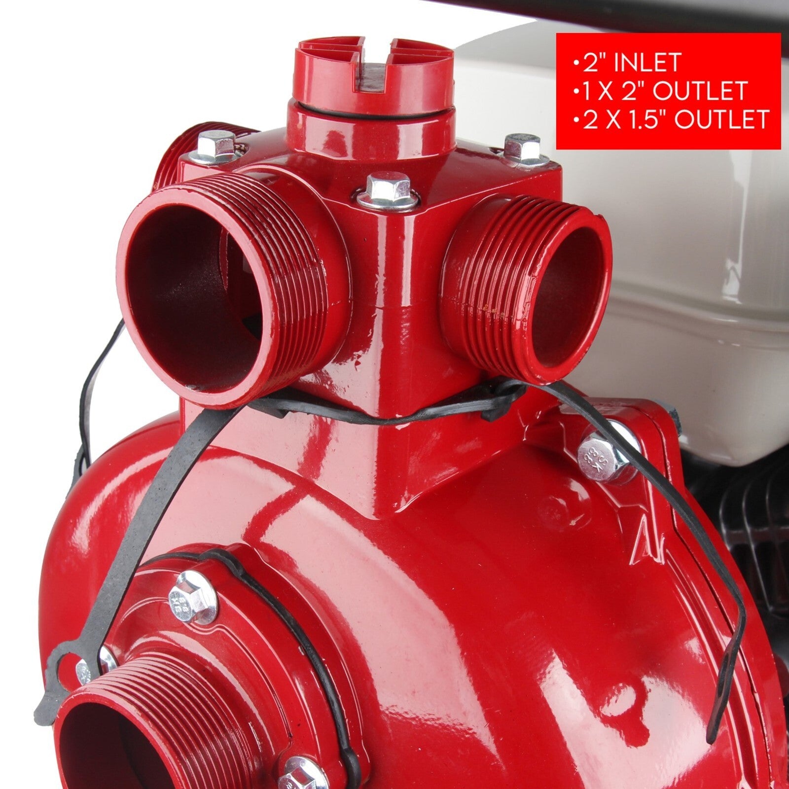 6.5HP Petrol Water Pump Honda GP200 Twin Impeller Irrigation Fire Fighting