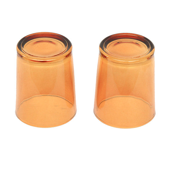 40 Pack Orange Glass Votive Tealight Candle Holders House Party Centerpiece Xmas Wedding Decor Glass Candlestick Party Decorations Bridal Baby Shower Event