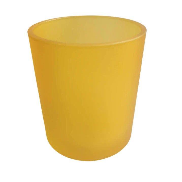 40 Bulk Yellow Frosted Glass Votive Candle Holders Table Centreoieces Xmas Wedding Anniversary Event Recption Party Function or Home Decor