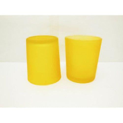 40 Bulk Yellow Frosted Glass Votive Candle Holders Table Centreoieces Xmas Wedding Anniversary Event Recption Party Function or Home Decor