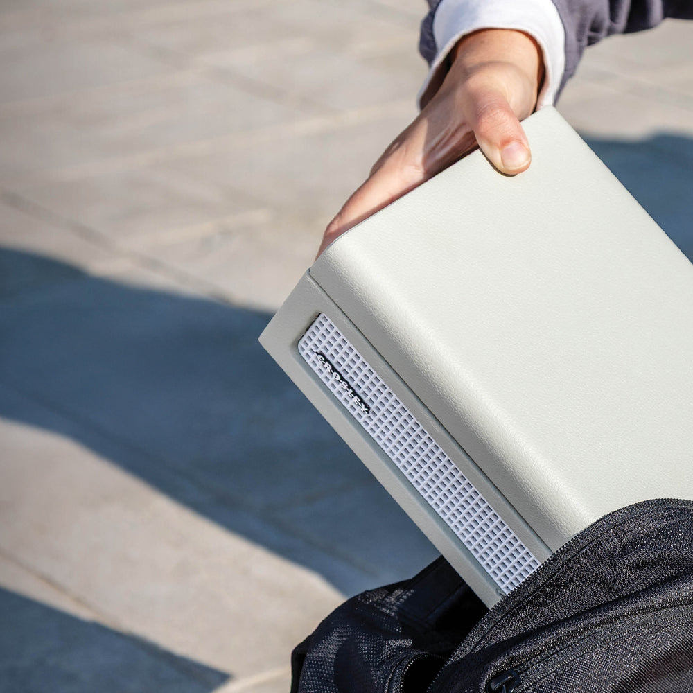 Crosley Voyager Portable Retro CD Player with Stereo Bluetooth Speakers, FM Radio - Dune