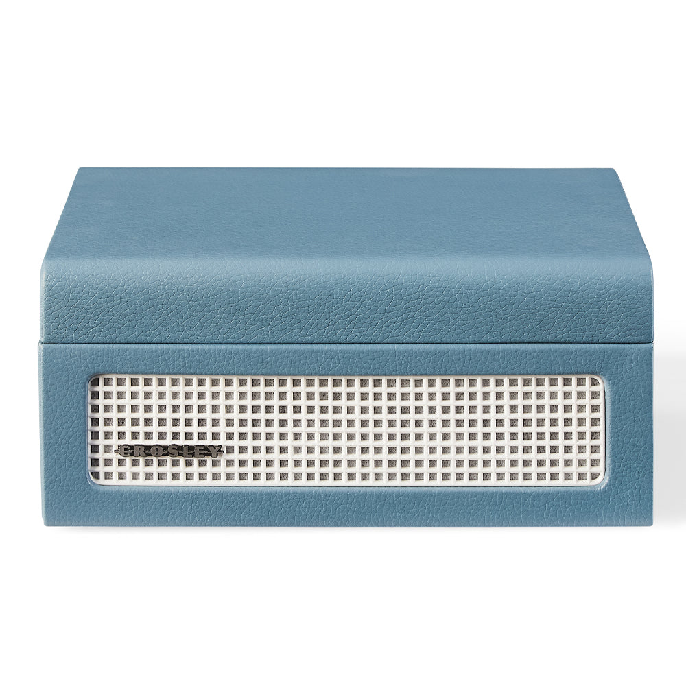 Crosley Voyager Portable Retro CD Player with Stereo Bluetooth Speakers, FM Radio - Washed Blue