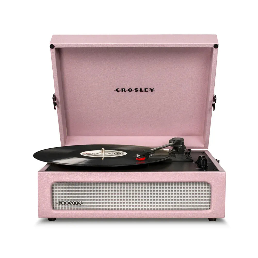 Crosley Voyager Bluetooth Portable Turntable + Crosley Asheville Stand Bundle - Amethyst