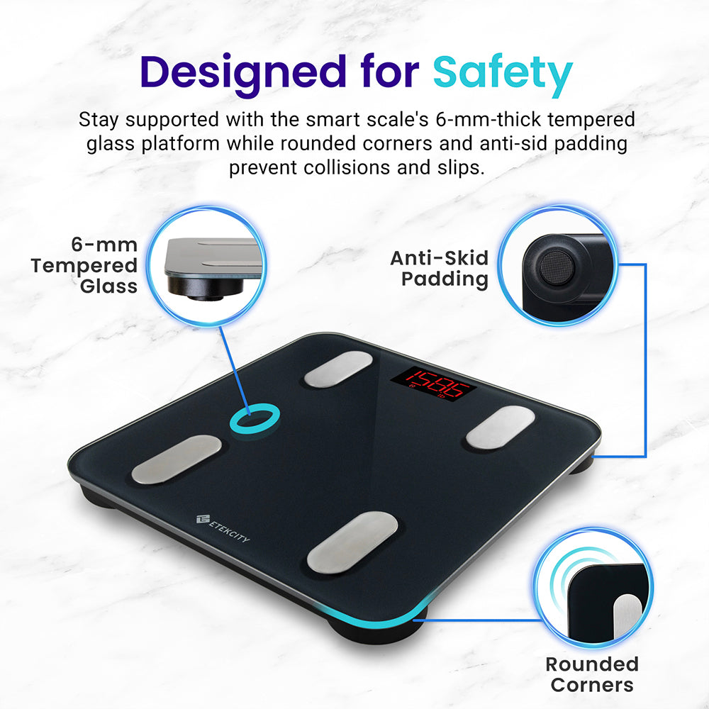 Etekcity Smart Scale for Body Weight - Black