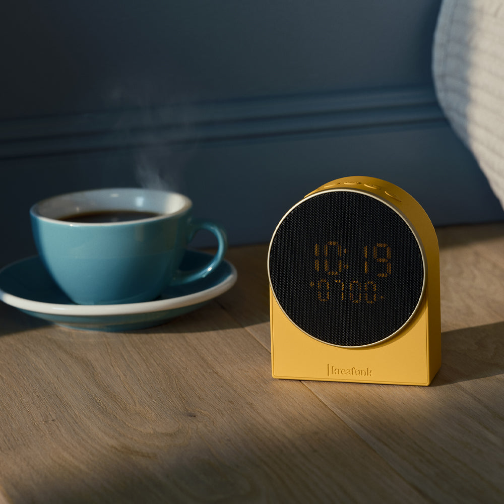 Kreafunk Ivy Alarm Clock W/ Bluetooth Speaker - Mango Burst