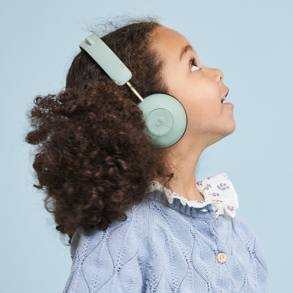 Kreafunk Kids Buzz Junior Bluetooth Headphones - Dusty Green