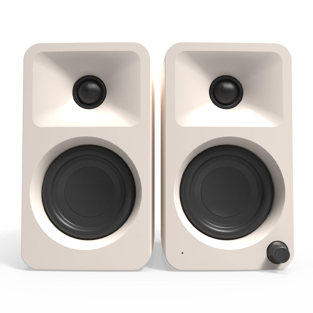 Limited Edition - Kanto ORA4 140W Powered Reference Speakers with USB-C Input and Bluetooth - Matte Cream