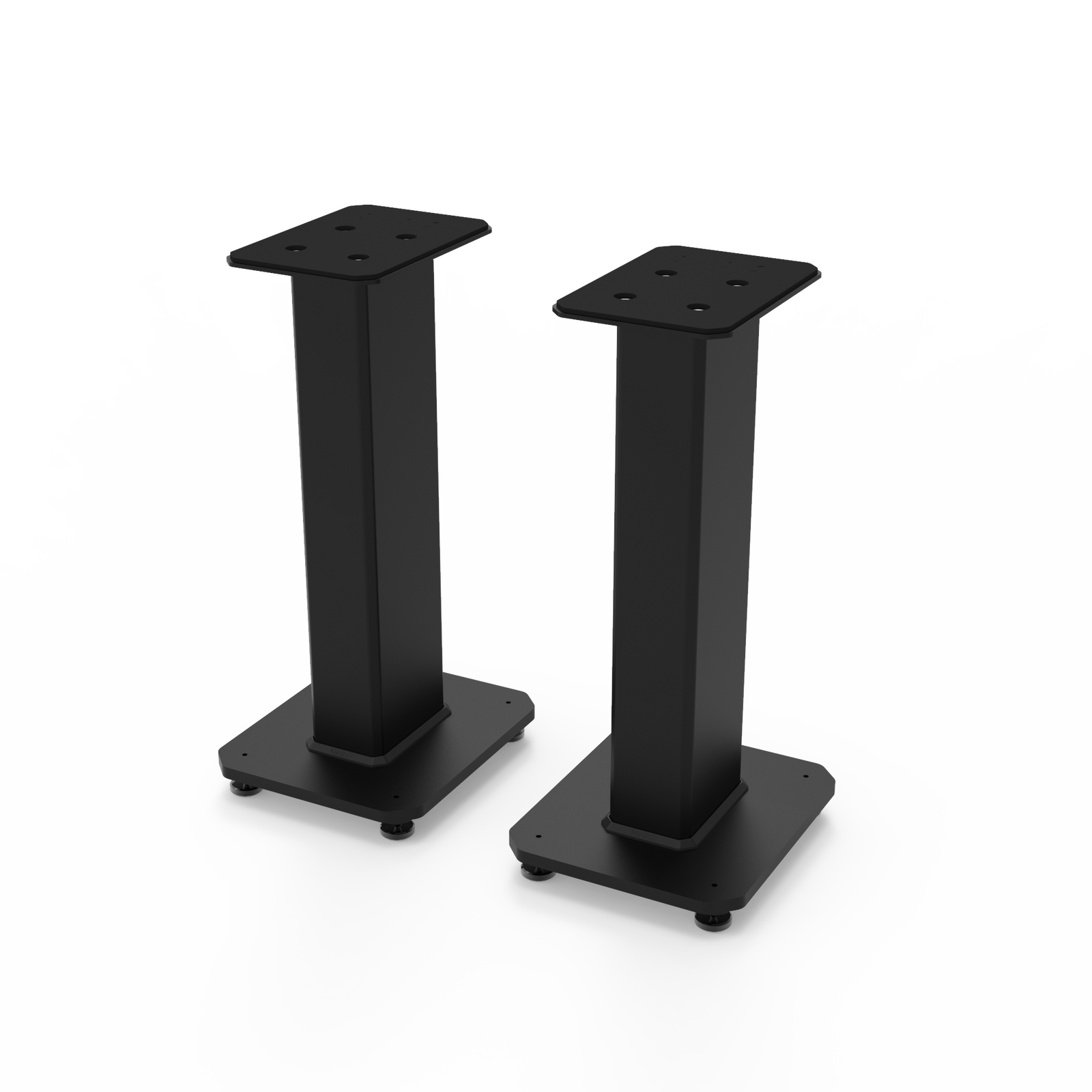 Kanto YU4 140W Powered Bookshelf Speakers with Bluetooth® and Phono Preamp - Pair, Matte Black with SX22 Black Stand Bundle