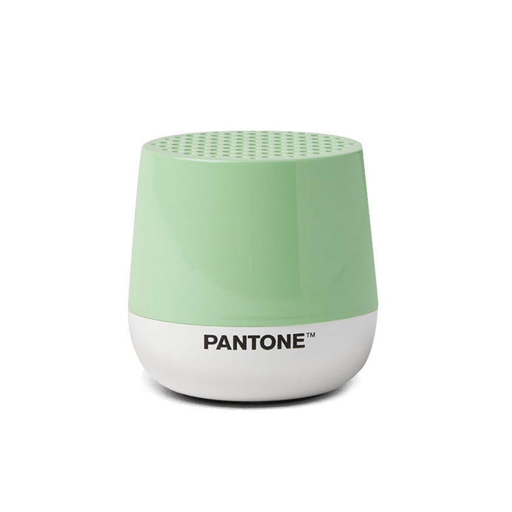 Lexon GIFT Set PANTONE - Includes Mino+ Mini Speaker, Flip Classic Clock, Mina M Lamp, Thykho 3 Speaker - Green