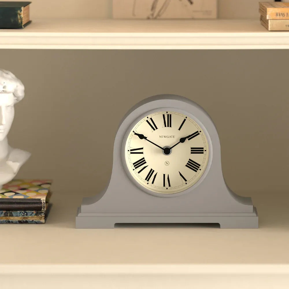 Newgate Broadway Mantel Clock-Clockwork Grey