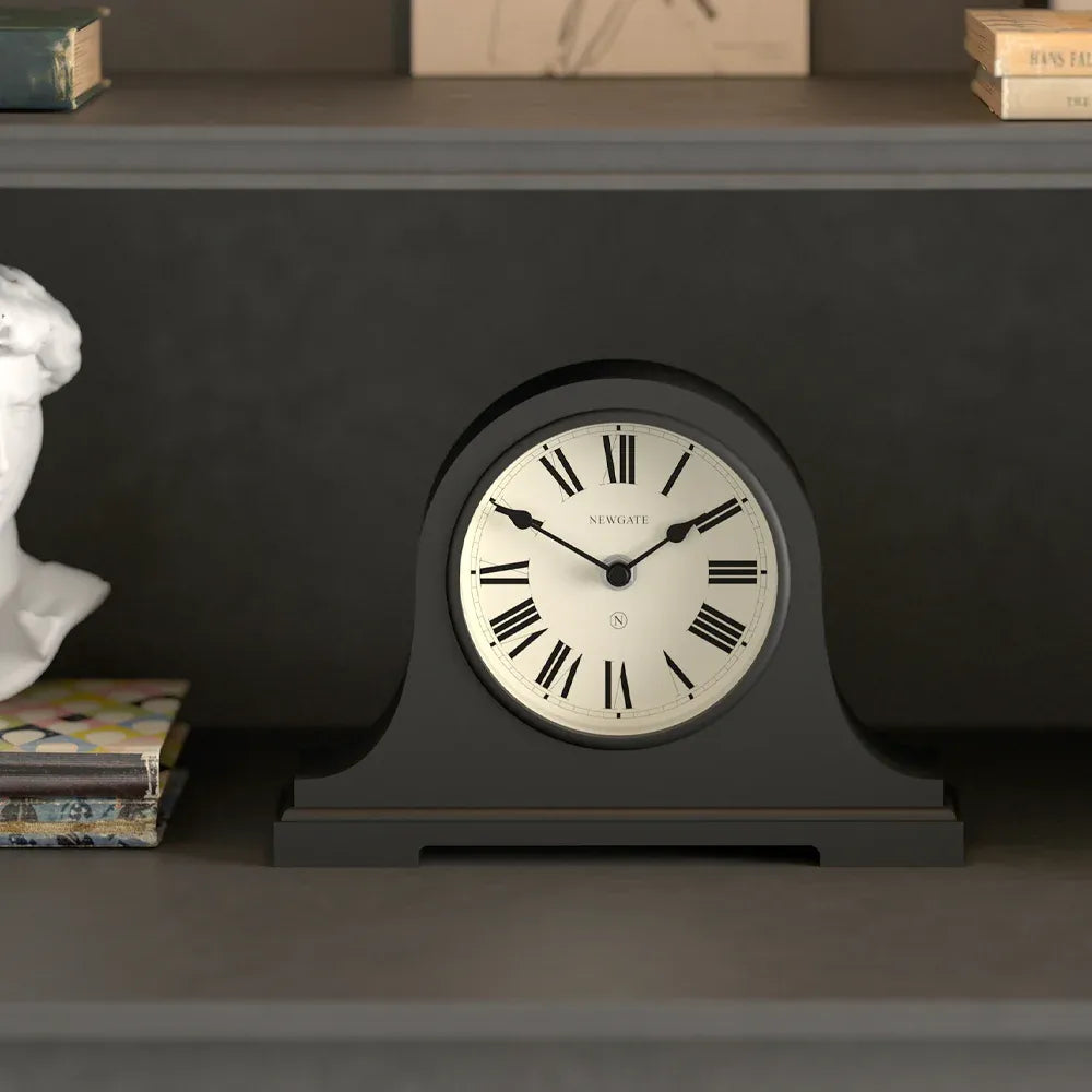 Newgate Broadway Mantel Clock-Black