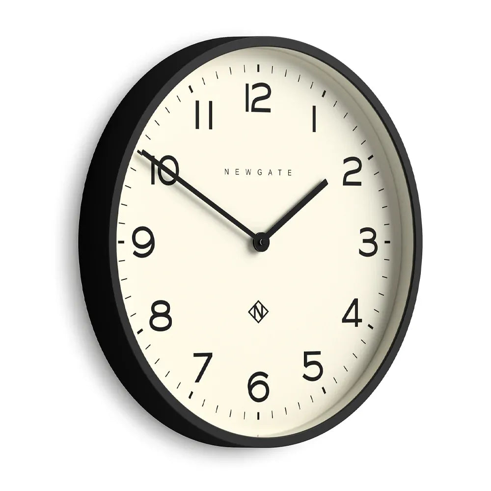 Newgate Number Two Echo Wall Clock-Black