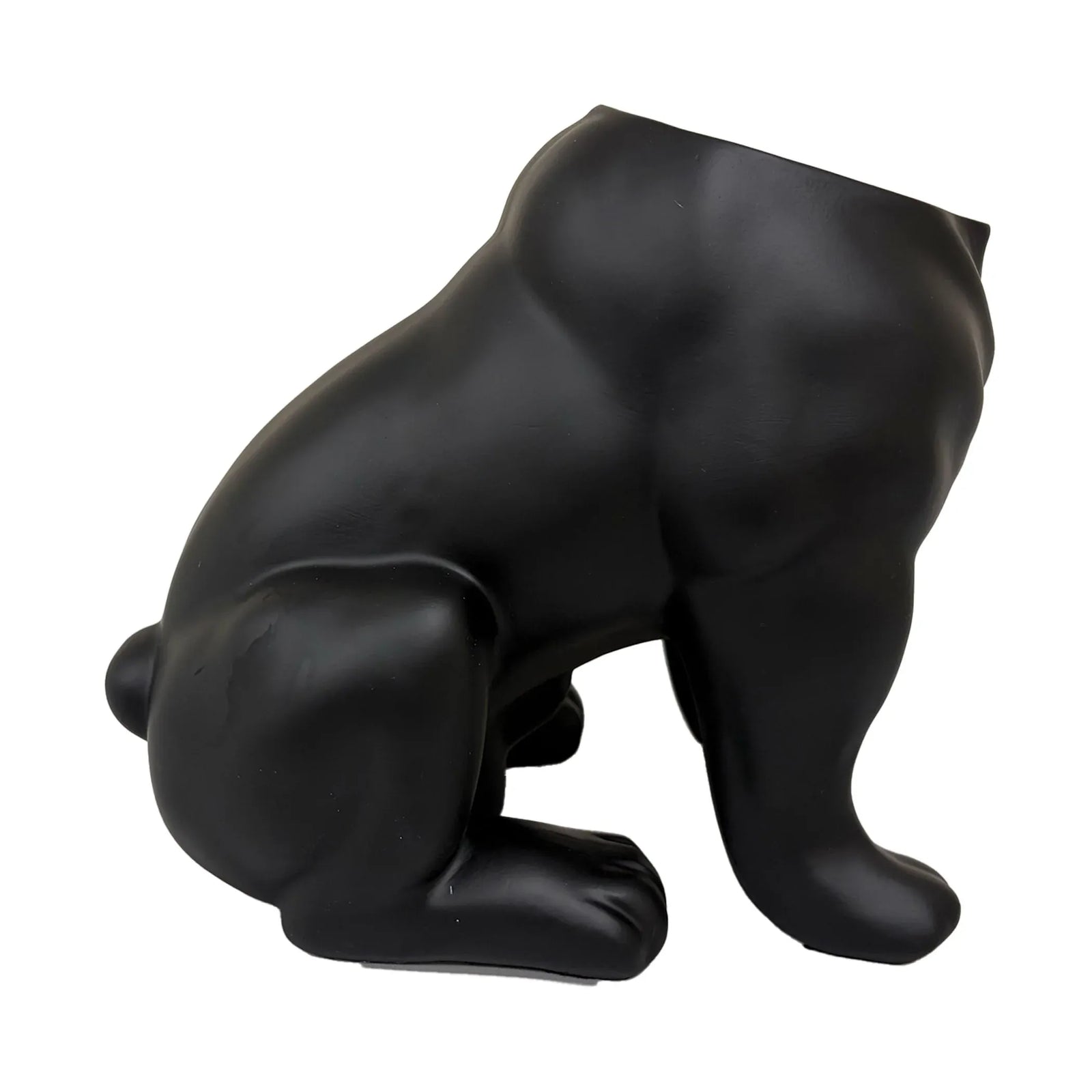 Urban Attitude Maggie Bulldog Planter - Matte Black