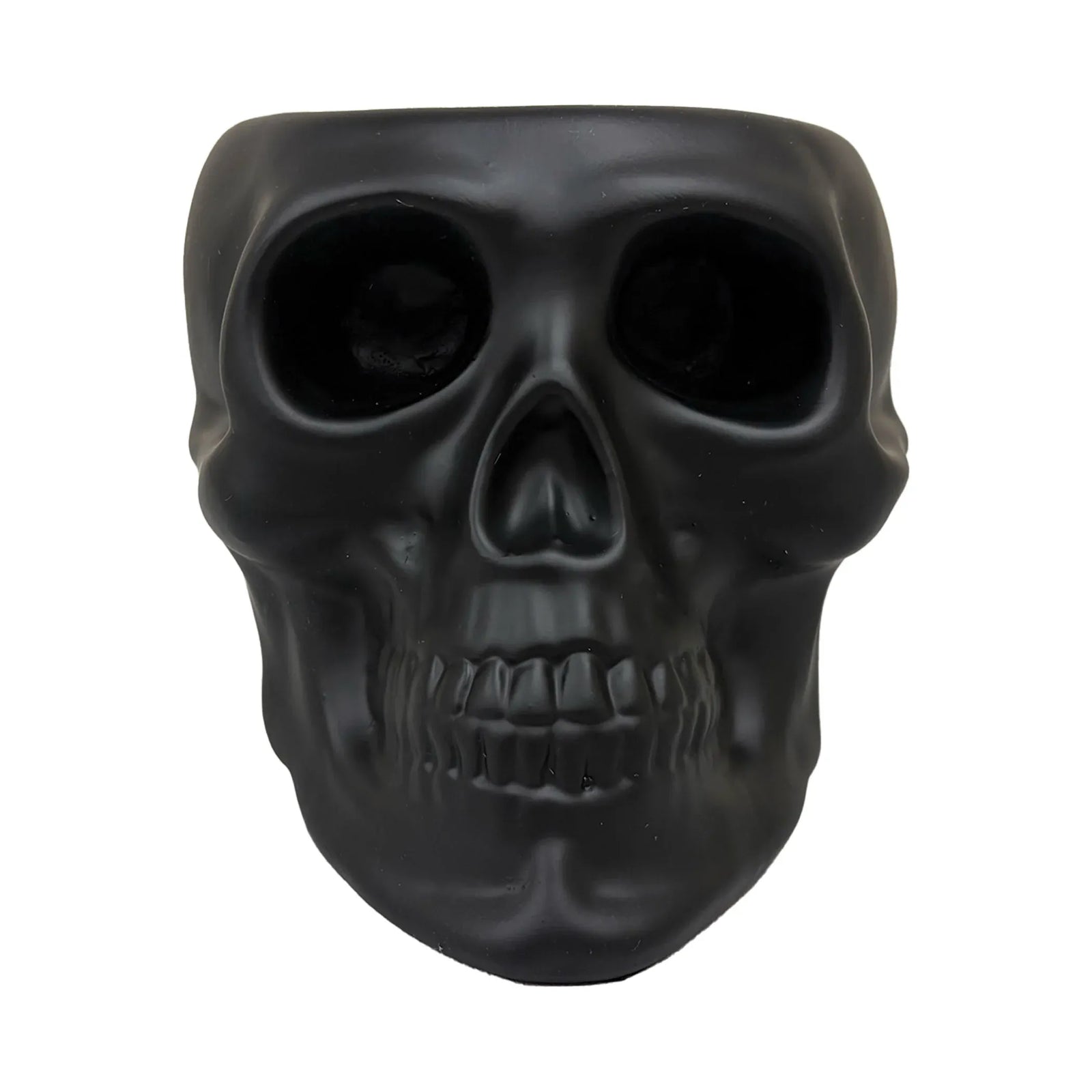 Urban Attitude Skull Statue - Matte Black