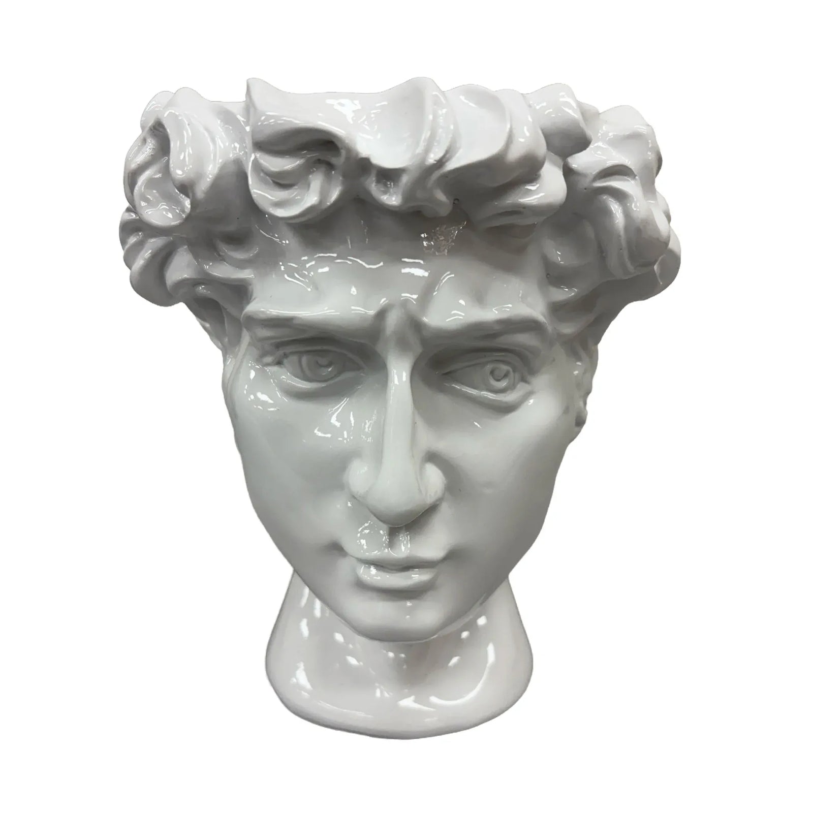 Urban Attitude David Head Planter - Matte White