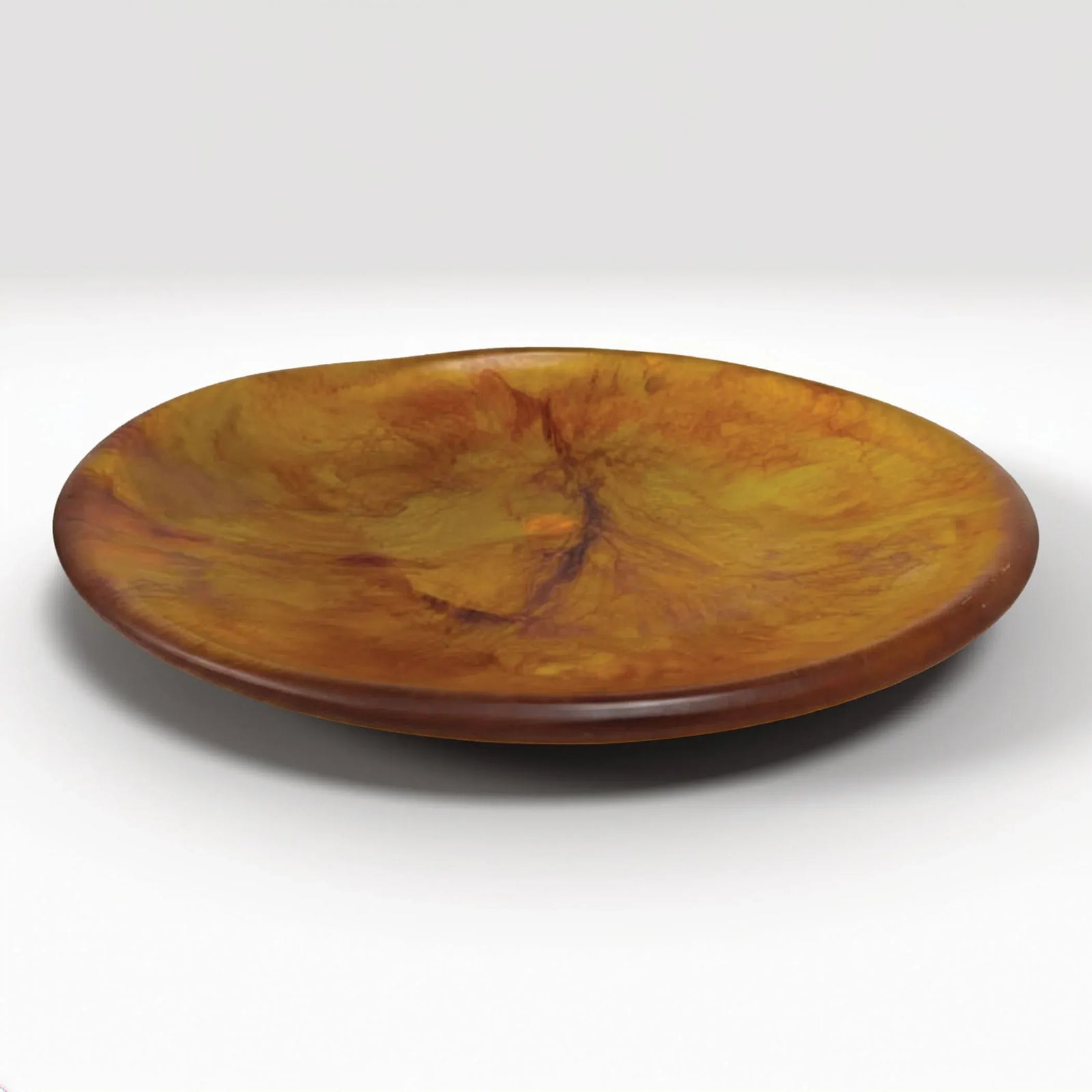 Urban Attitude SHAY Extra Large Bowl Height 6cm lowest 12cm highest by Width 52.5cm x 60cm - Burnt Amber
