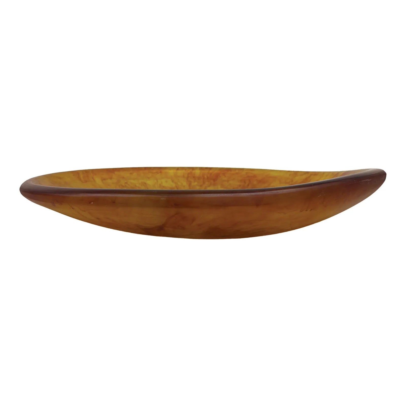 Urban Attitude SHAY Extra Large Bowl Height 6cm lowest 12cm highest by Width 52.5cm x 60cm - Burnt Amber