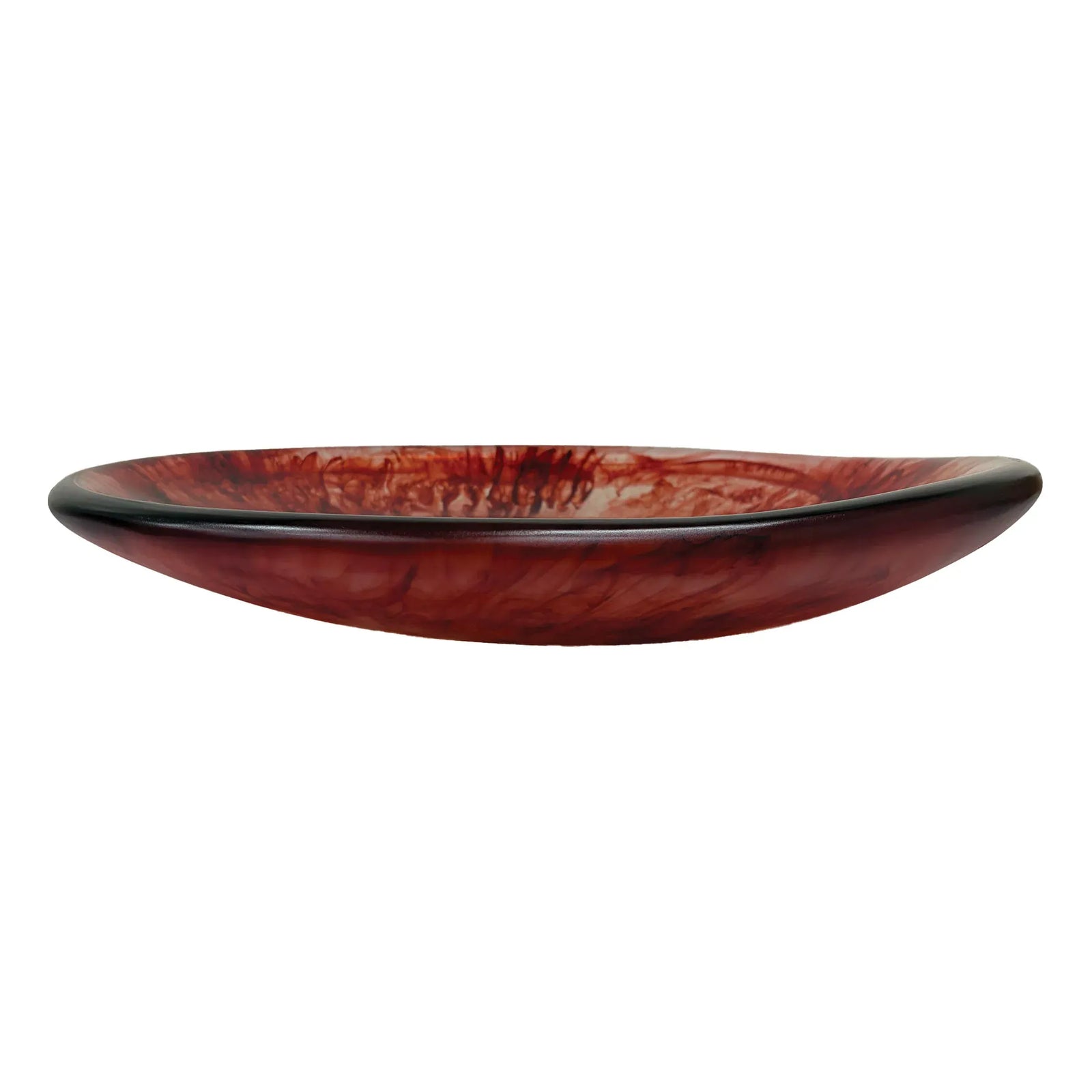 Urban Attitude SHAY Extra Large Bowl Height 6cm lowest 12cm highest by Width 52.5cm x 60cm - Berry Red